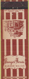 Matchbook Cover - Bangor House Bangor ME