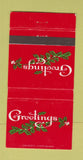Matchbook Cover - Gordon Camp Cleaner Rochester PA Christmas 30 Strike