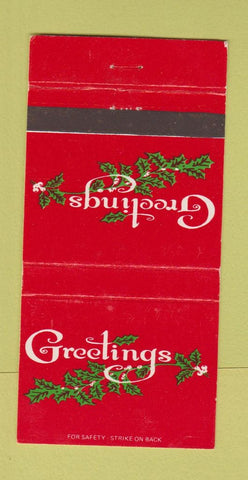 Matchbook Cover - Gordon Camp Cleaner Rochester PA Christmas 30 Strike
