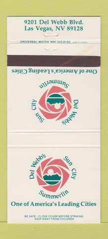 Matchbook Cover - Del Webb's Sun City Summerlin Las Vegas NV 30 Strike