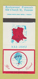 Matchbook Cover - Bon Vivant French Restaurant Toronto ON 30 Strike