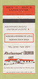 Matchbook Cover - Restaurant L'Olivier Laurier Station QC 30 Strike