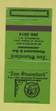 Matchbook Cover - Zum Stammtisch Restaurant Glendale NY 30 Strike