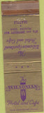 Matchbook Cover - Wilsonian Hotel Cafe Seattle WA WEAR
