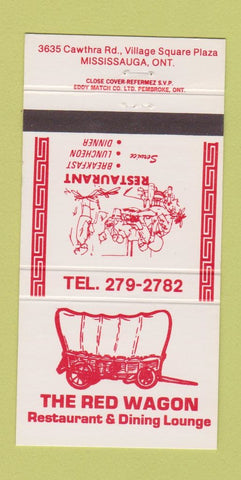 Matchbook Cover - The Red Wagon Restaurant Mississauga ON 30 Strike