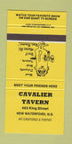 Matchbook Cover - Cavalier Tavern New Waterford NS 30 Strike