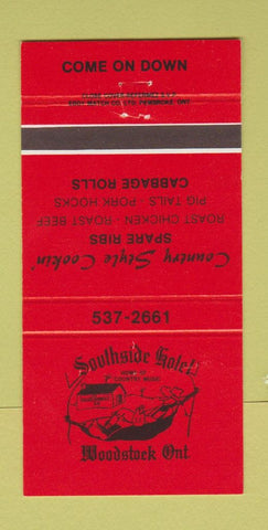 Matchbook Cover - Southside Hotel Woodstock ON 30 Strike