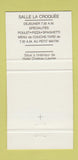 Matchbook Cover - Salle La Farlouche Quebec QC 30 Strike
