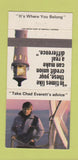Matchbook Cover - Chad Everett Actor Movies TV Credit Unions 30 Strike