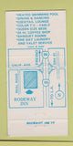 Matchbook Cover - Rodeway Inn Bakersfield CA 30 Strike