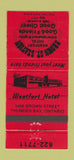 Matchbook Cover - Brown St Station Westford Hotel Thunder Bay ON 30 Strike