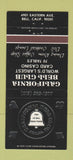 Matchbook Cover - California Bell Club card casino Bell CA 30 Strike
