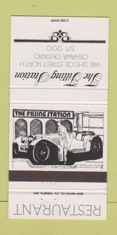 Matchbook Cover - Filling Station Restaurant Oshawa ON 30 Strike