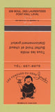 Matchbook Cover - Les Fondues Du Pere Jonas Laval QC 30 Strike
