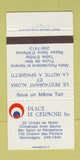 Matchbook Cover - Place Le Germoir Montmagny QC 30 Strike