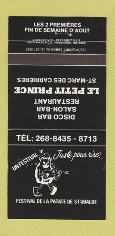 Matchbook Cover - Unfestival Restaurant QC 30 Strike