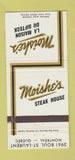 Matchbook Cover - Moishe's Steak House Montreal QC 30 Strike