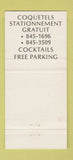 Matchbook Cover - Moishe's Steak House Montreal QC 30 Strike