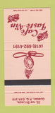 Matchbook Cover - Cafe Taste Vin Quebec QC 30 Strike