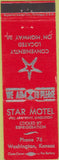 Matchbook Cover - Star Motel Washington KS