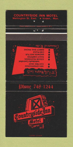 Matchbook Cover - Countryside Inn Motel Virden MB 30 Strike