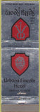 Matchbook Cover - Rally Room Urbana IL Lincoln Hotel