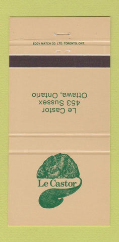 Matchbook Cover - Le Castor Ottawa ON 30 Strike
