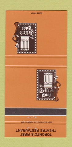 Matchbook Cover - Teller's Cage Toronto ON Theatre Restaurant 30 Strike