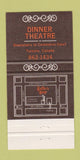 Matchbook Cover - Teller's Cage Toronto ON Theatre Restaurant 30 Strike
