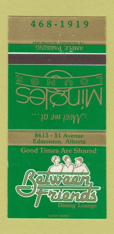 Matchbook Cover - Between Friends Restaurant Edmonton AB 30 Strike