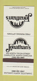 Matchbook Cover - Jonathan's Charlotte NC 30 Strike
