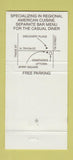Matchbook Cover - Jonathan's Charlotte NC 30 Strike