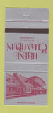 Matchbook Cover - Helene De Chamlpain Ste Helene Montreal QC 30 Strike