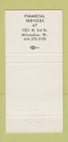 Matchbook Cover - Brewery Workers Credit Union Milwaukee WI 30 Strike