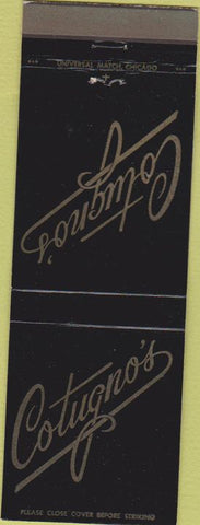 Matchbook Cover - Contugno's  Hillside IL