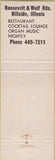 Matchbook Cover - Contugno's  Hillside IL