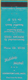 Matchbook Cover - Holiday Motel Houghton Lake MI