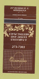 Matchbook Cover - Shambles Restaurant Mississauga ON 30 Strike