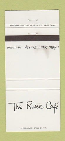 Matchbook Cover - River Cafe Brooklyn NY WEAR 30 Strike