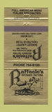 Matchbook Cover - Raffaele's Ristorante Italian Fridley MN 30 Strike