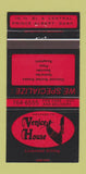 Matchbook Cover - Venice House Prince Albert SK 30 Strike