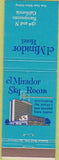 Matchbook Cover - El Mirador Hotel Sacramento CA