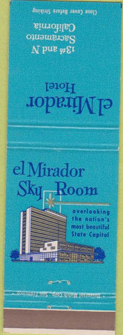 Matchbook Cover - El Mirador Hotel Sacramento CA