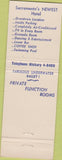 Matchbook Cover - El Mirador Hotel Sacramento CA