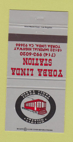 Matchbook Cover - Yorba Linda Station CA 30 Strike