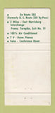 Matchbook Cover - Cloverleaf Motel Harrisburg PA 30 Strike