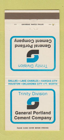 Matchbook Cover - Trinity Portland Cement Kansas City Lake Charles  30 Strike