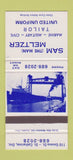 Matchbook Cover - Sam Meltzer Tailor St Catharines ON 30 Strike