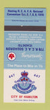 Matchbook Cover - Royal Canadian Air Force Convention Hamilton ON 1976 30 Strike