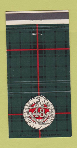 Matchbook Cover - Dileas Gu Grath Highlanders Canada 30 Strike